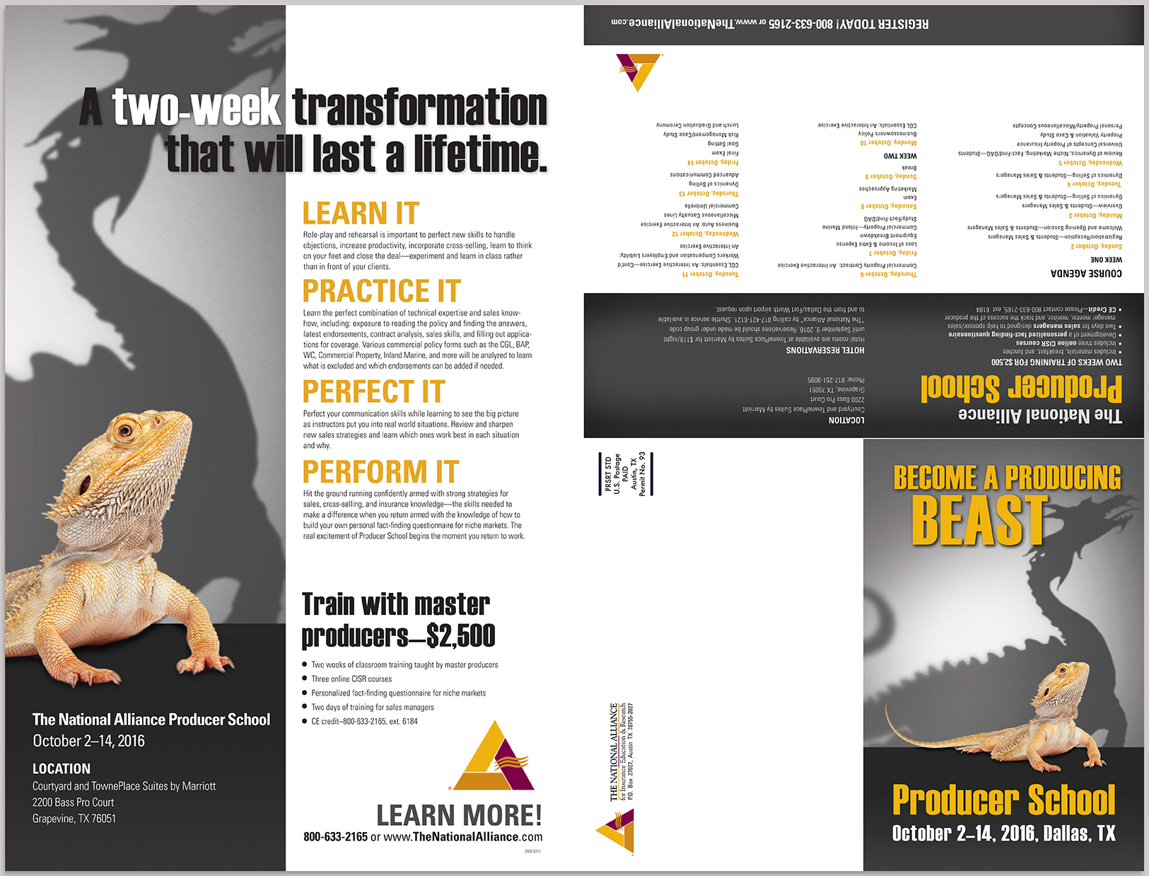 Mailed Brochure (With Quarter Fold)